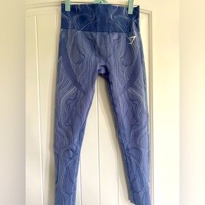 Blue Swirl Gymshark Leggings